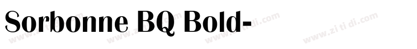 Sorbonne BQ Bold字体转换